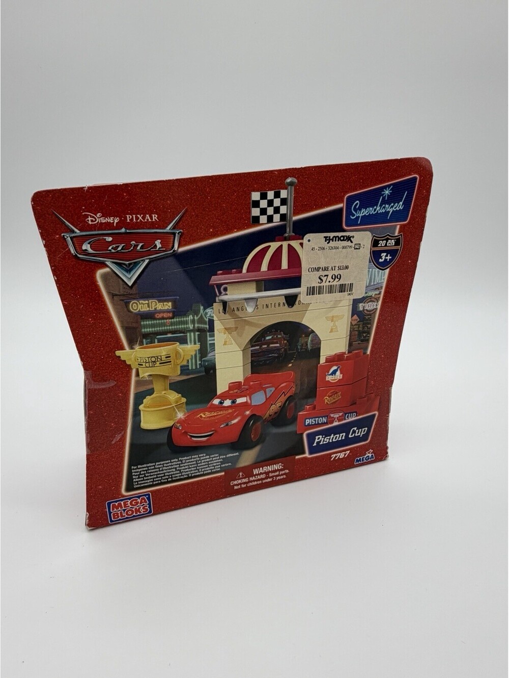 NIB Disney Cars Piston Cup Lightning McQueen Mega Bloks 7767 Factory Sealed 2007